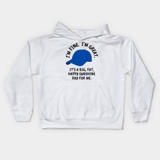 I'm Fine. I'm Great. It's a Big, Fat, Happy Sunshine Day For Me - Luke - White - Gilmore Kids Hoodie